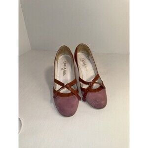 Chanel pumps - 7.5 (38) - Pink Suede - White Heels